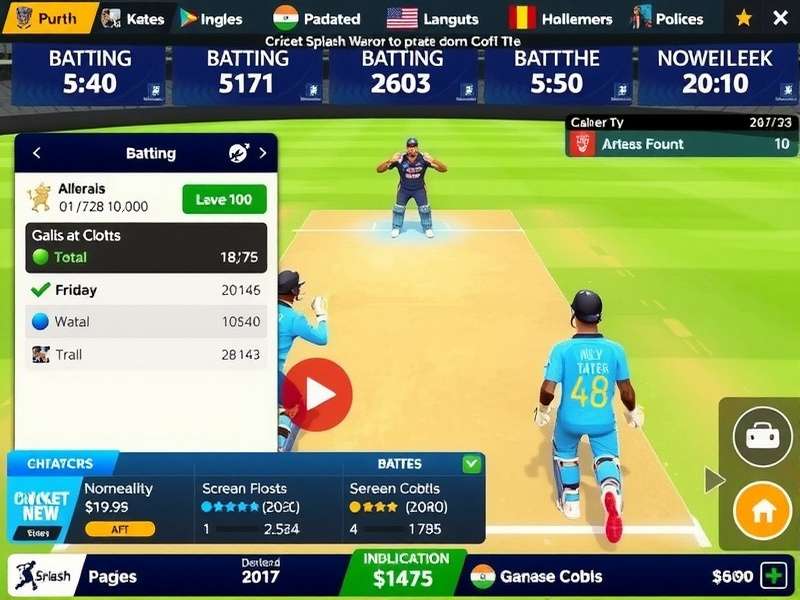 Cricket Splash Warrior download statistics graph in India